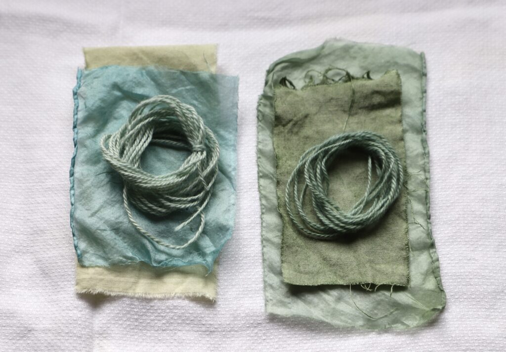 dyeing with fresh-leaf indigo